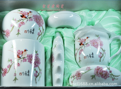 景德鎮(zhèn)高檔陶瓷文房四寶六件套 傳承文化，收藏藝術(shù)